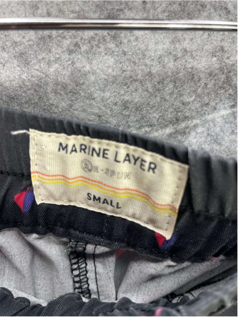 Marine Layer Pants Womens Small Black Queen Of Hearts Print Jogger Twill Stretch - Picture 9 of 11